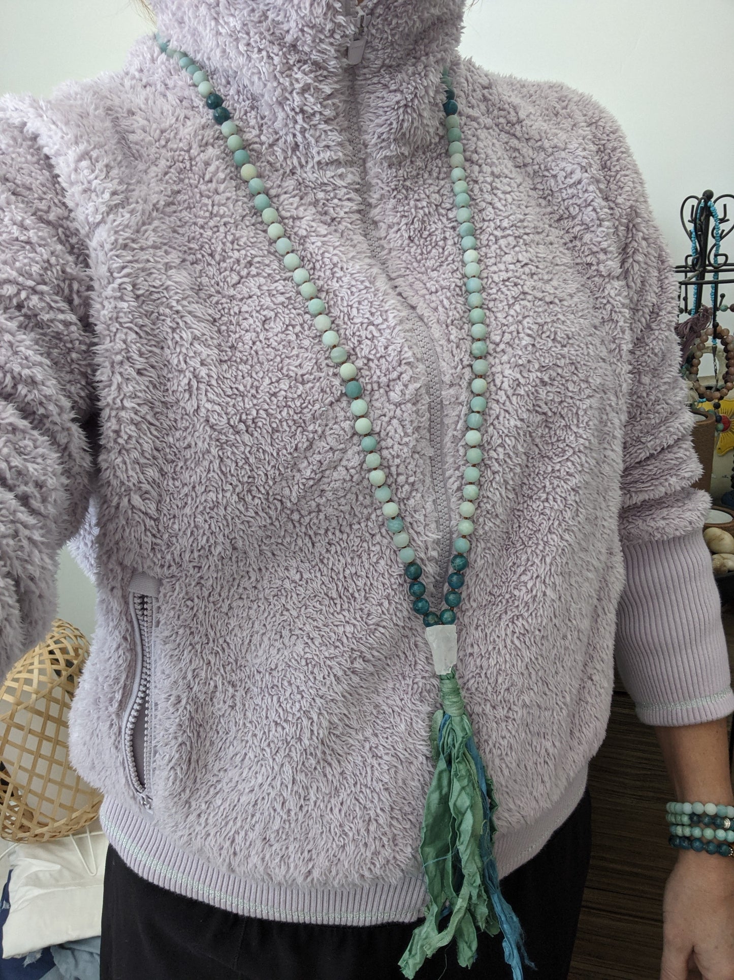 Apatite & Amazonite mala!