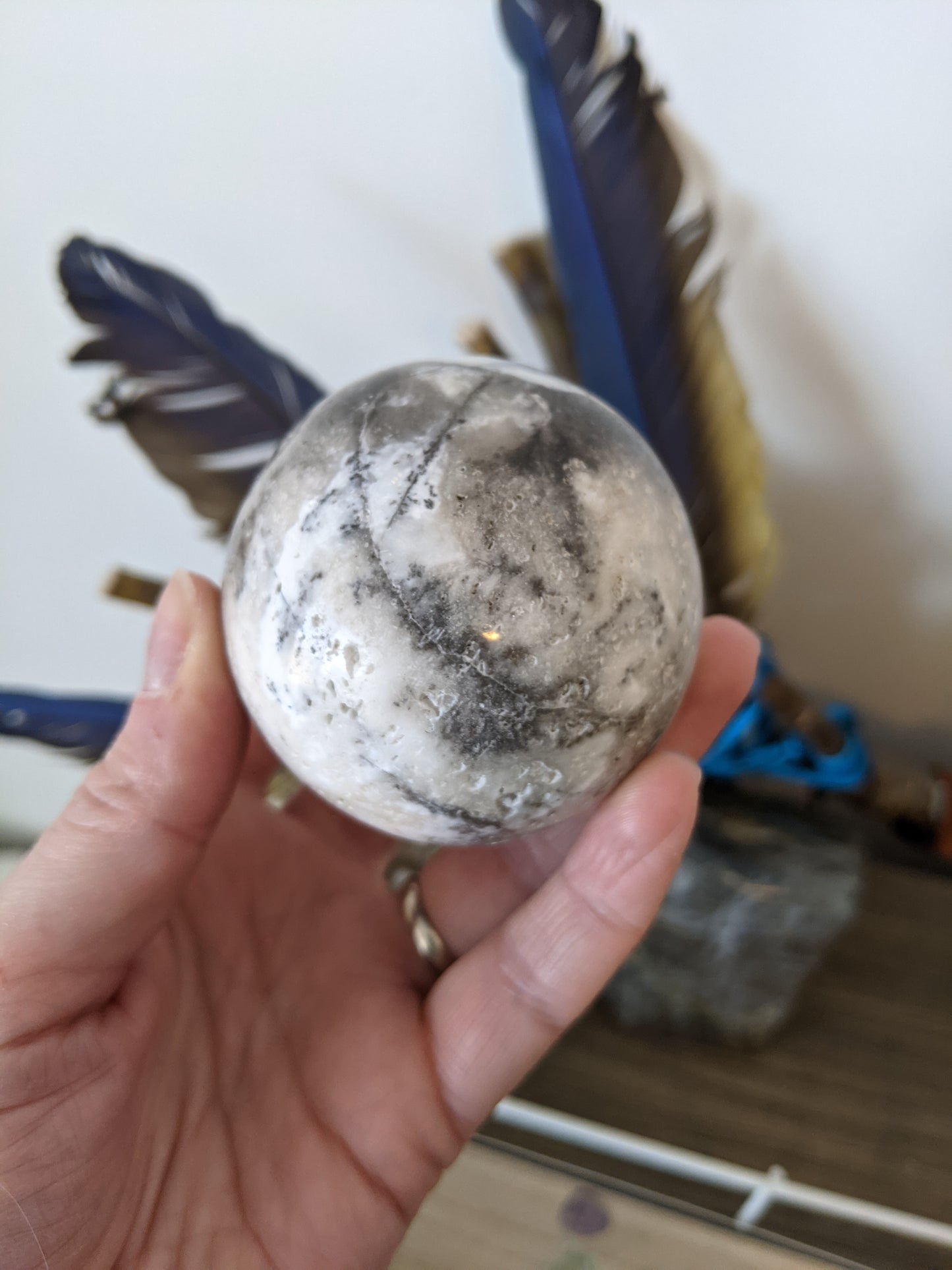 Dendritic agate sphere #2