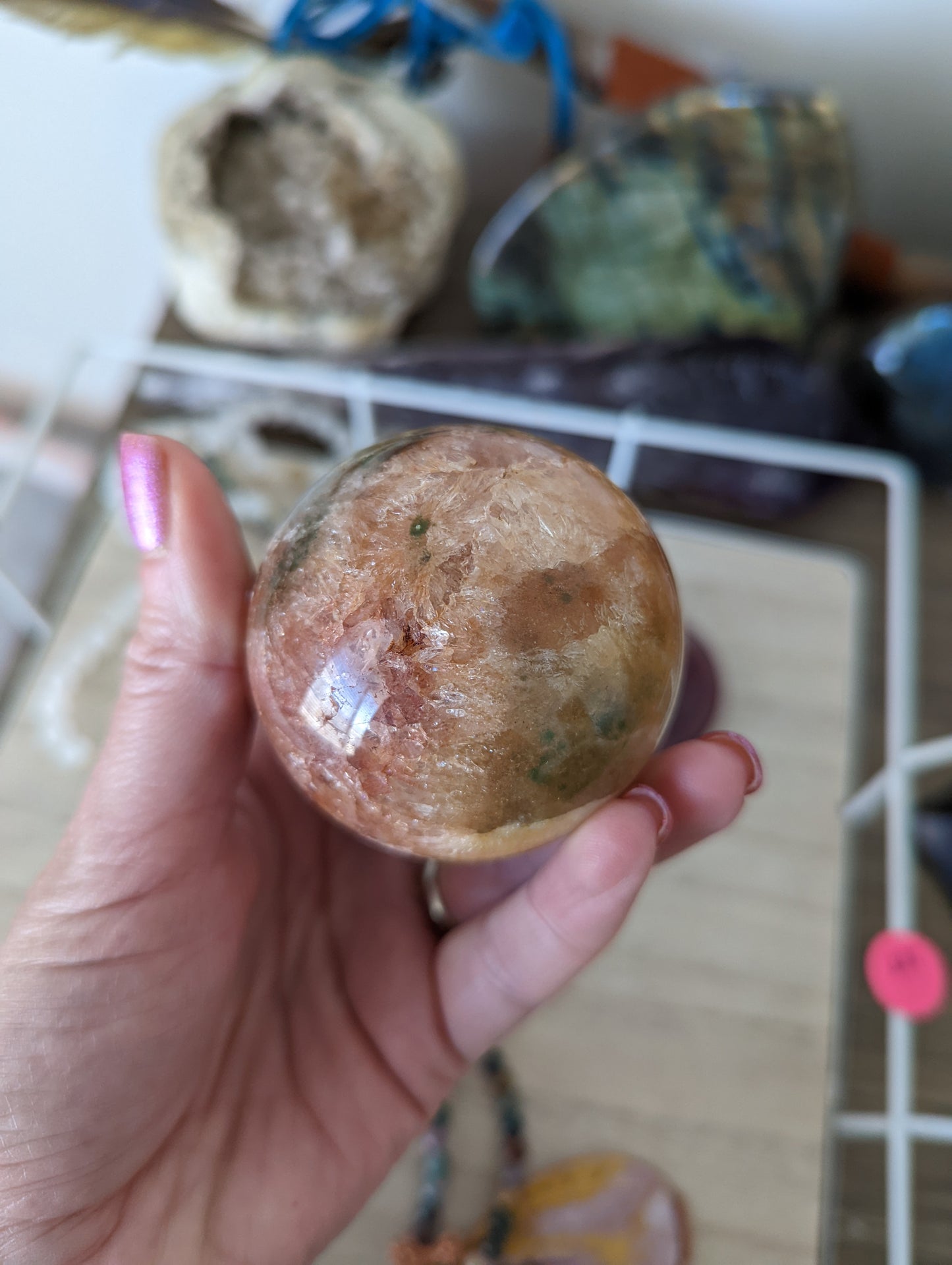 Ocean Jasper sparkly sphere.