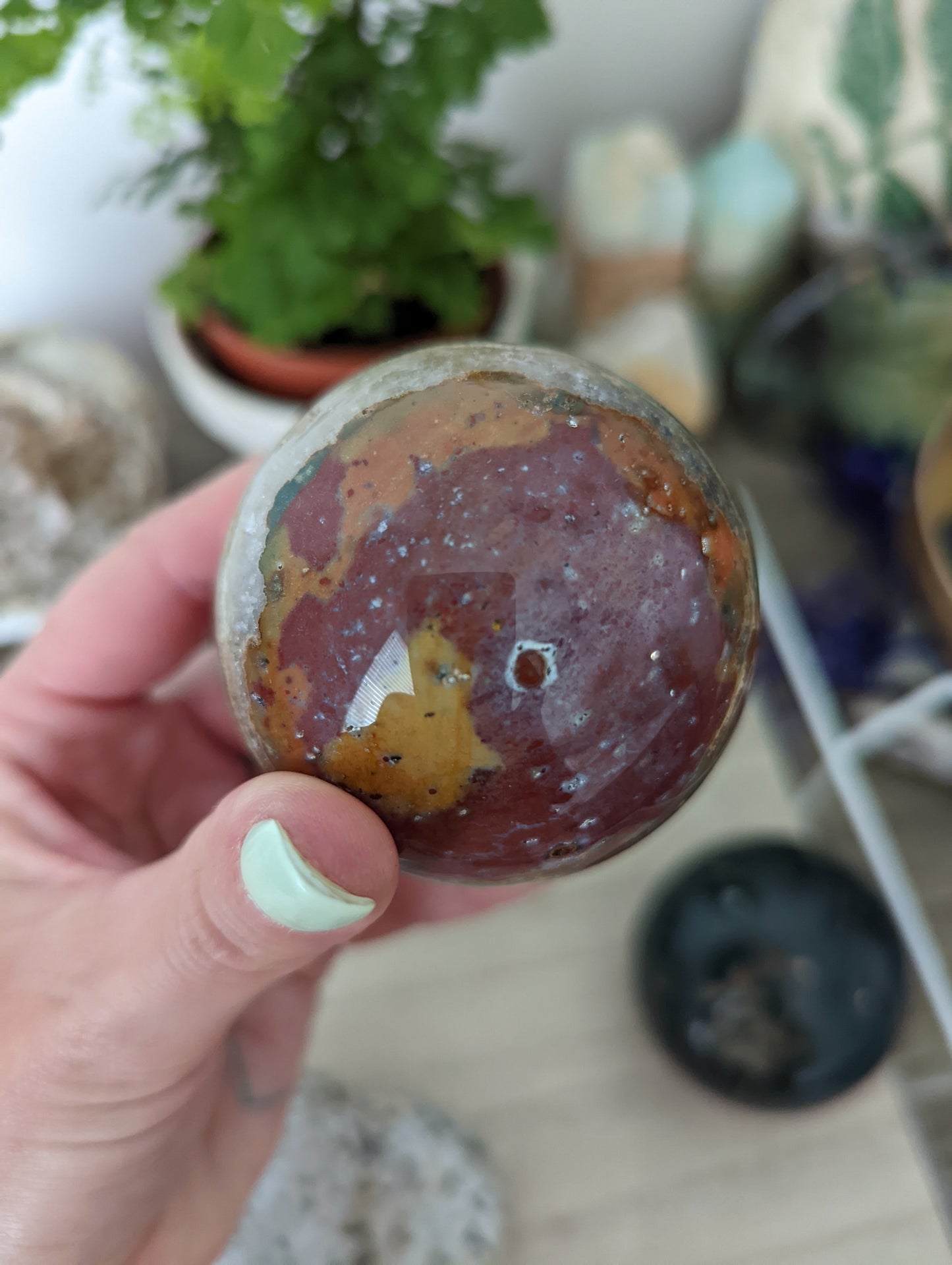 Ocean Jasper sphere.