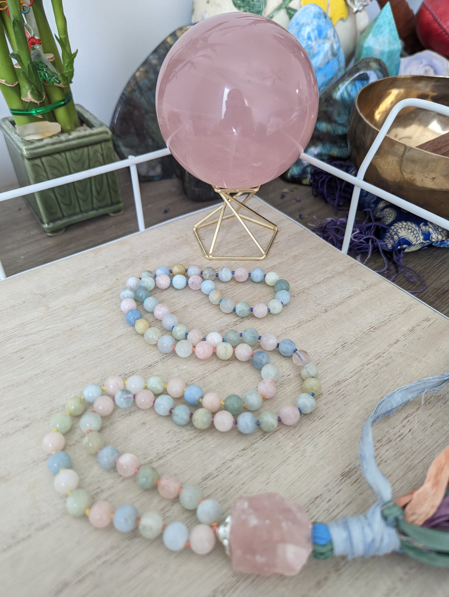 Cotton Candy Beryl mala!