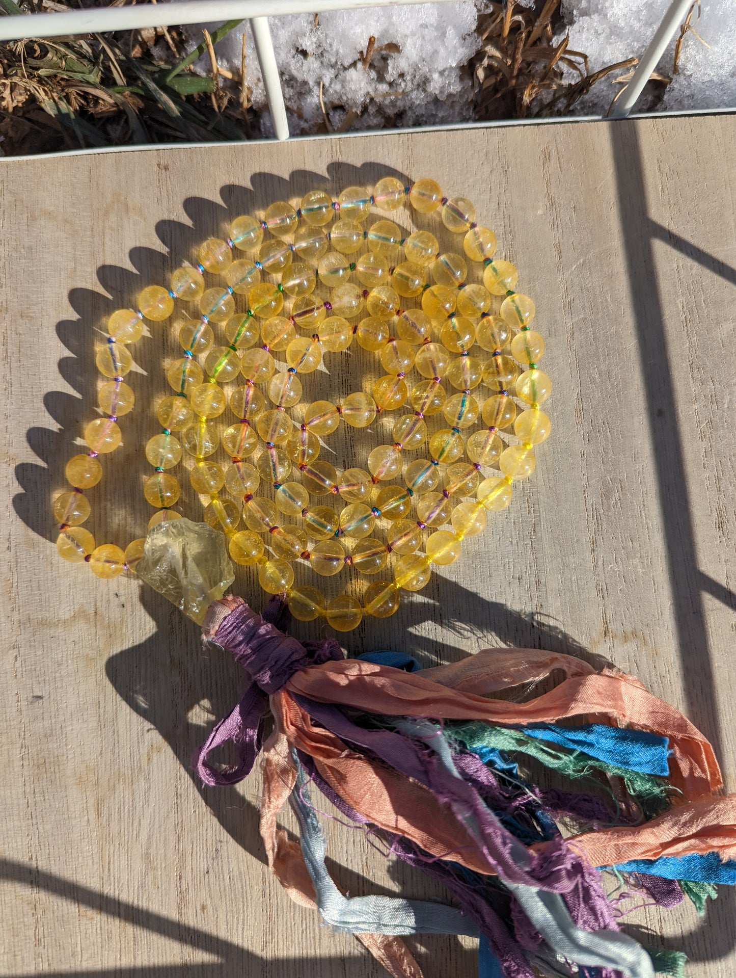 Citrine 108 bead mala
