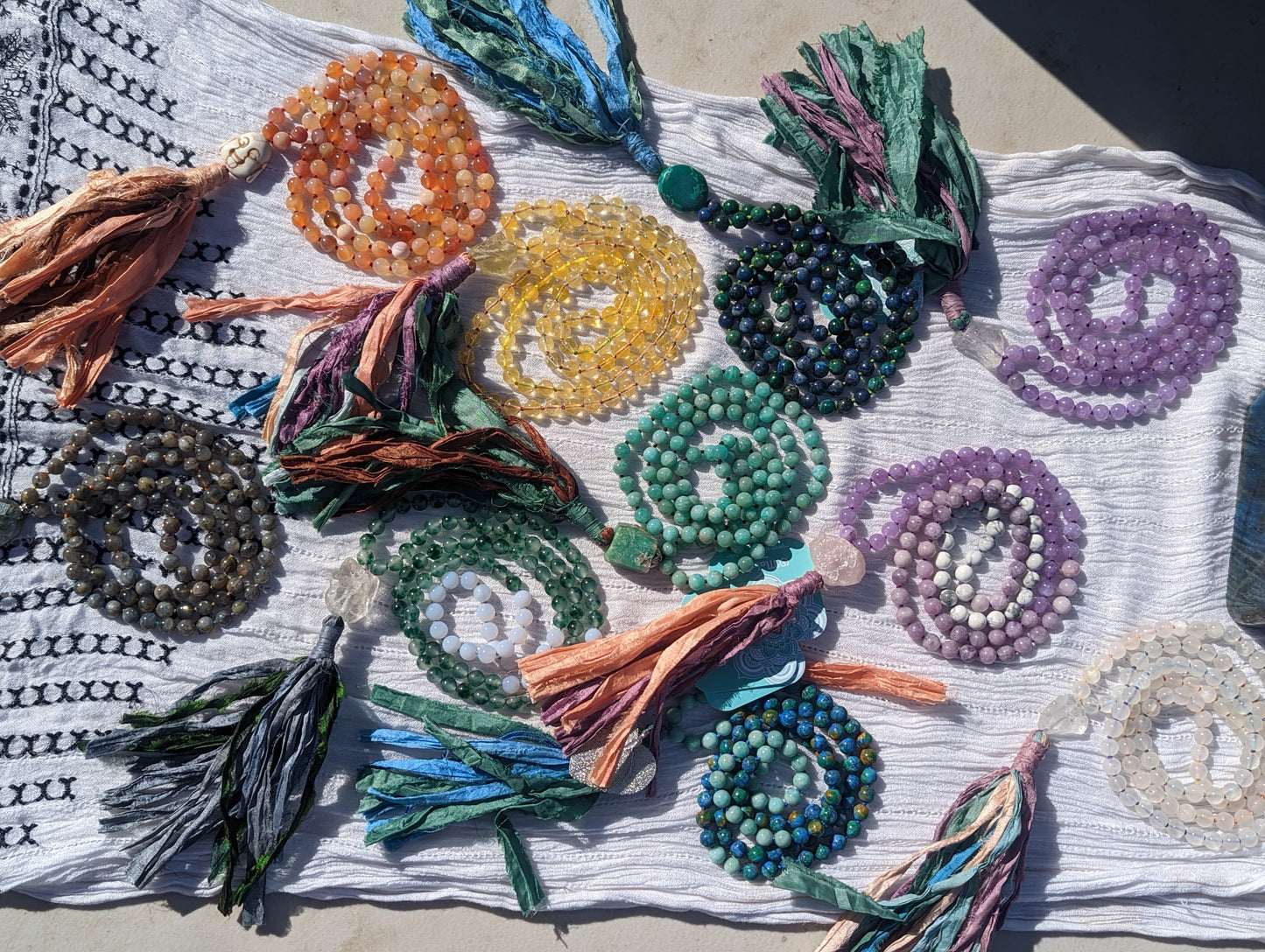 Selenite 108 bead mala!