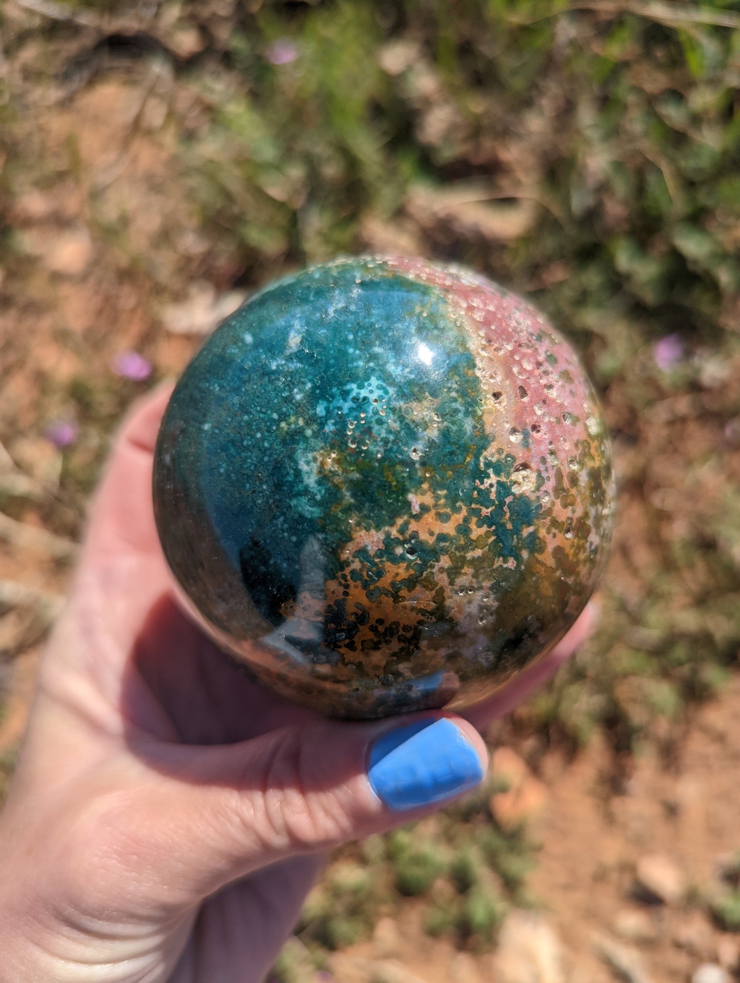 Ocean Jasper sphere