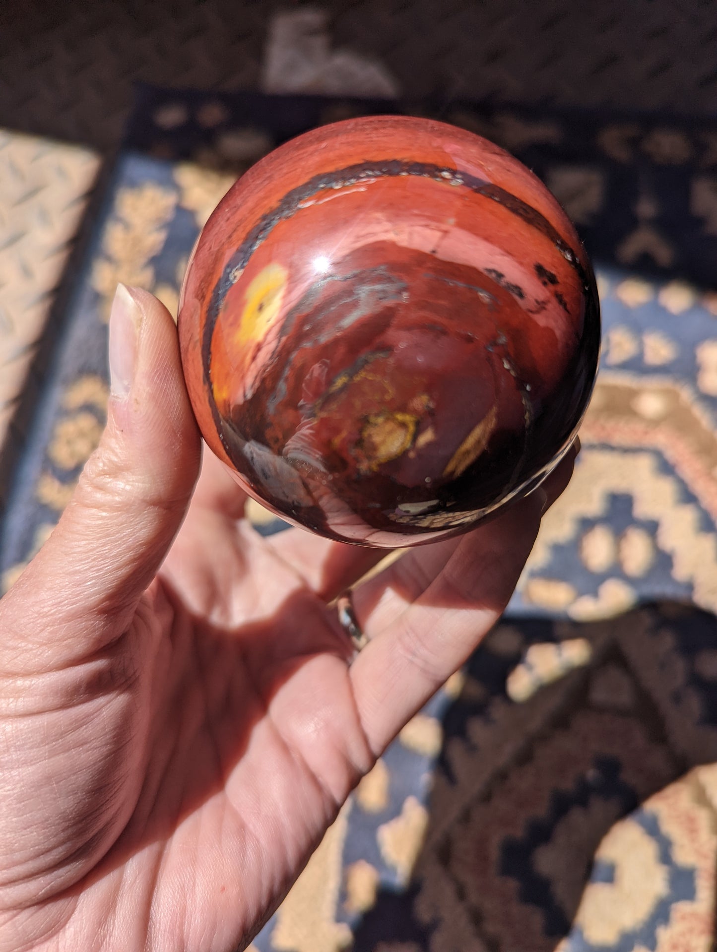 Mookaite Jasper sphere