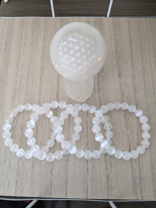 Selenite bracelet.