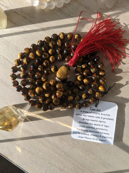 Tiger Eye 108 bead mala!