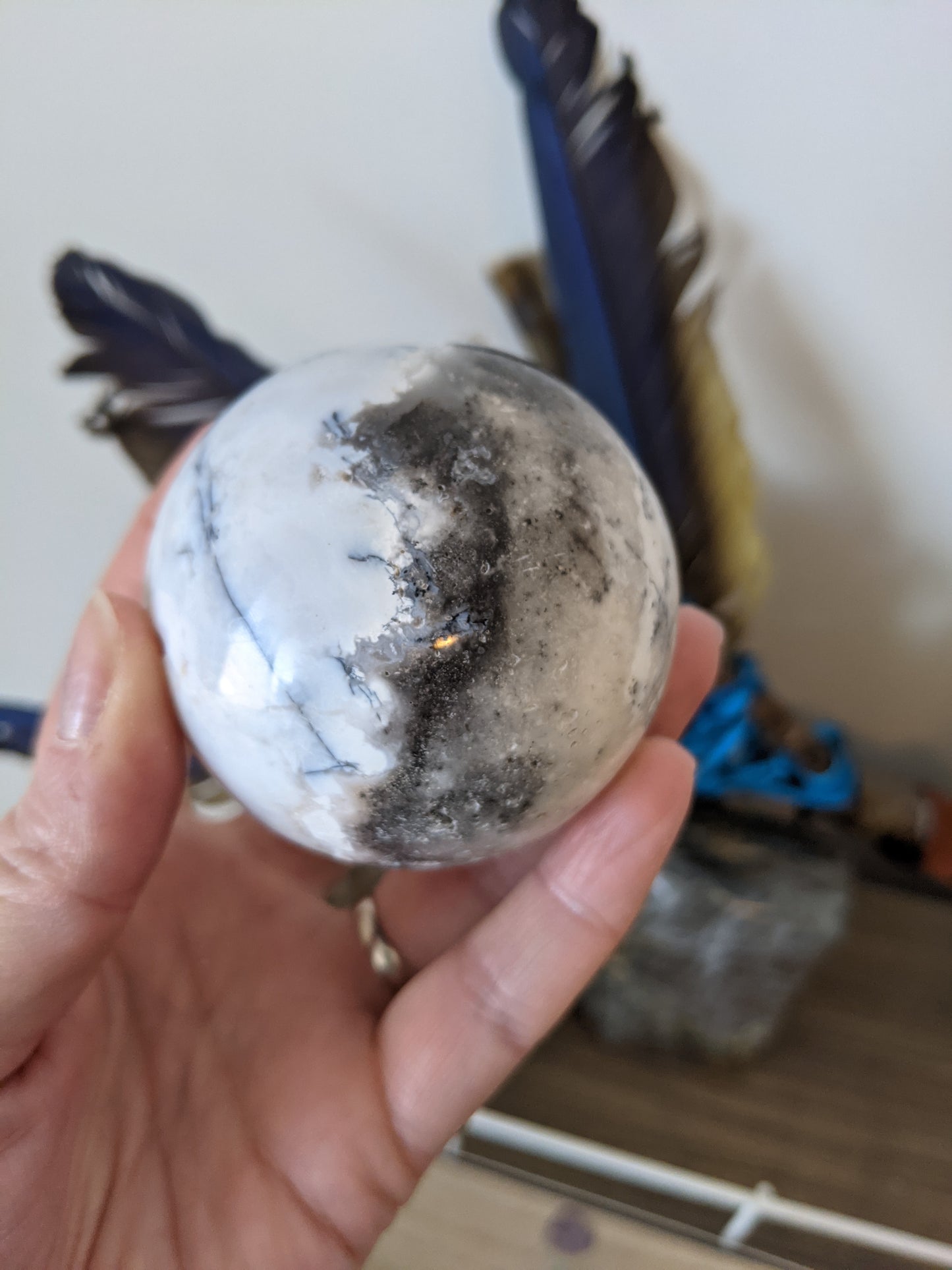 Dendritic agate sphere #2