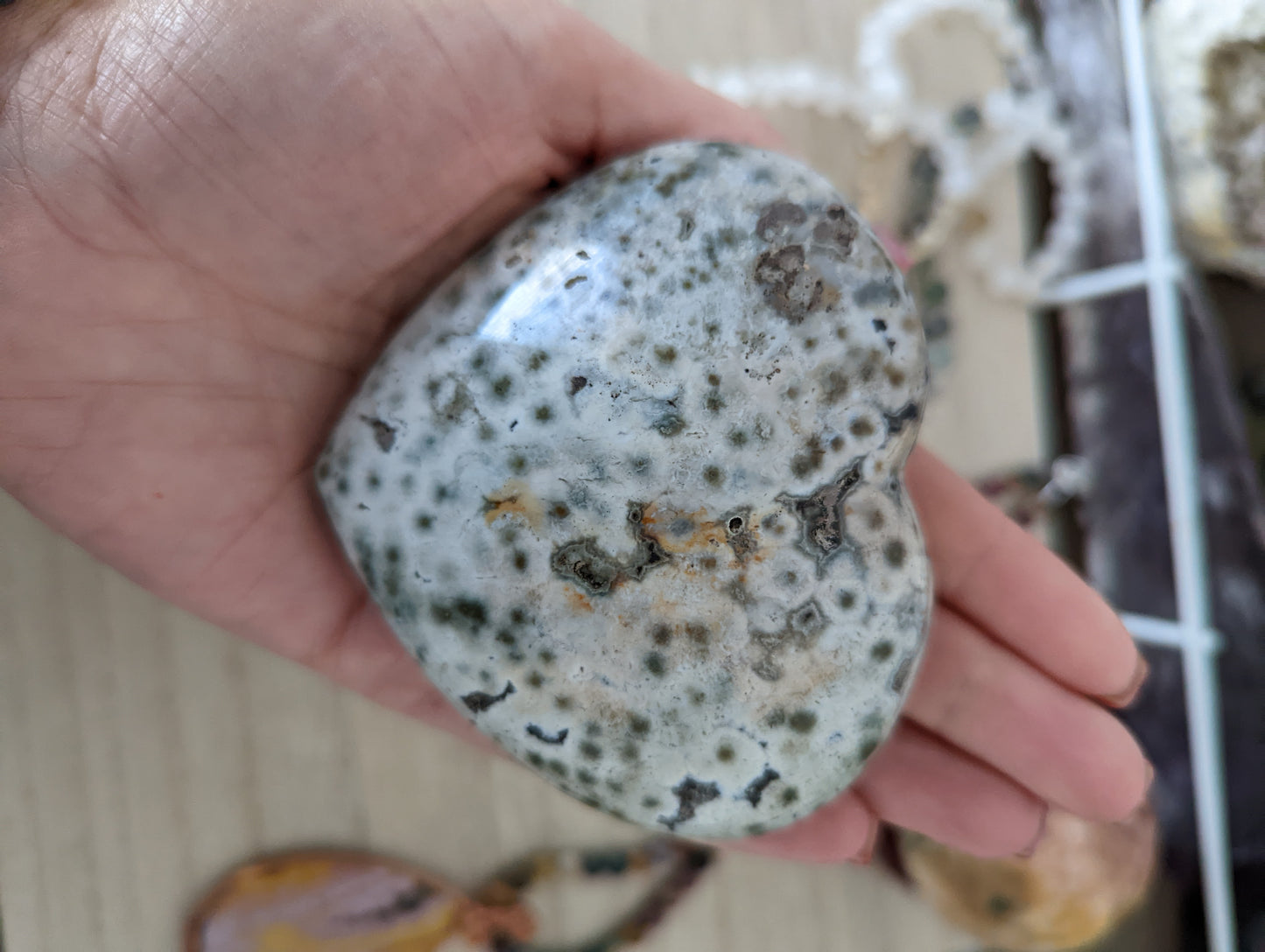 Ocean Jasper heart.