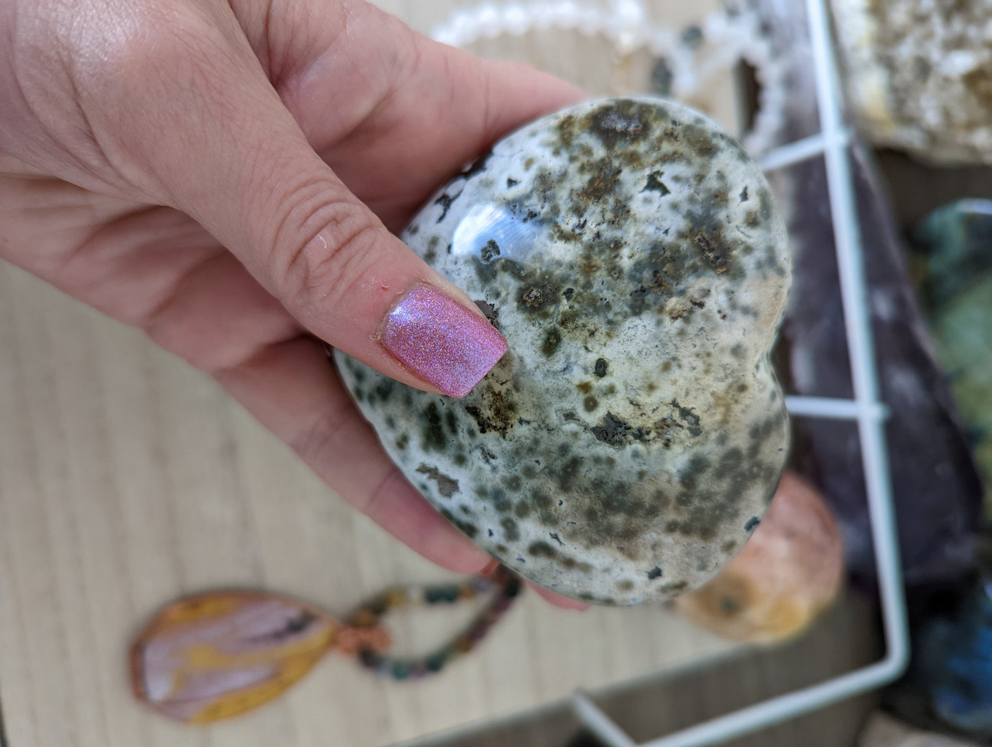Ocean Jasper heart.