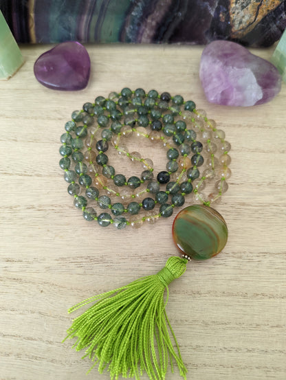 Spryte mala: phantom quartz & rutilated quartz!