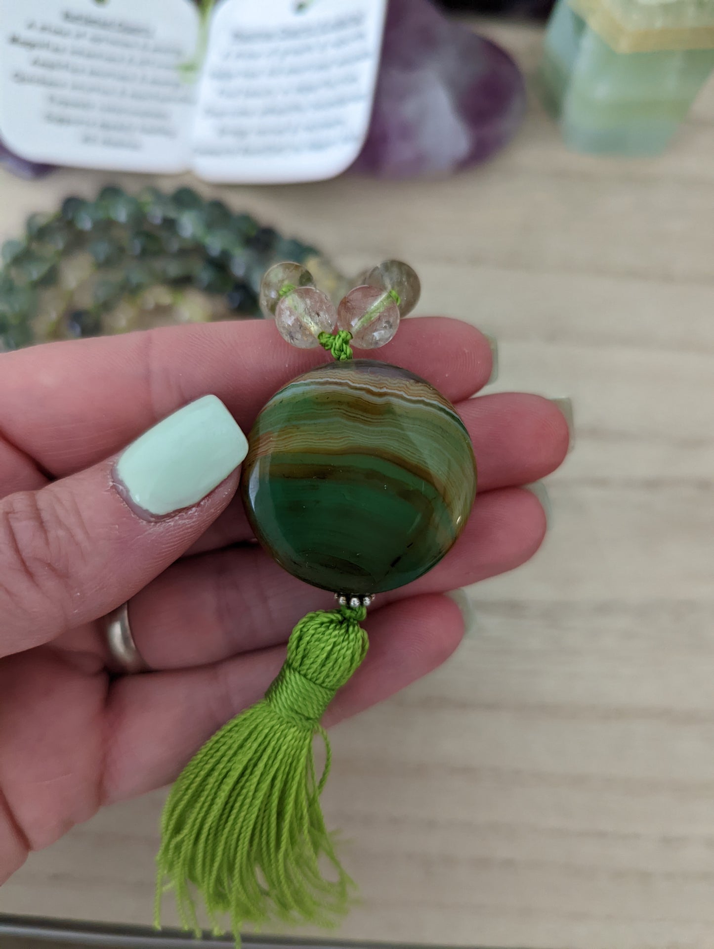 Spryte mala: phantom quartz & rutilated quartz!