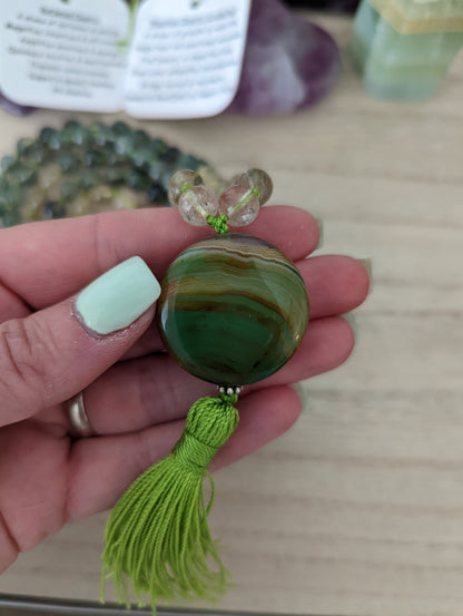 Spryte mala: phantom quartz & rutilated quartz!