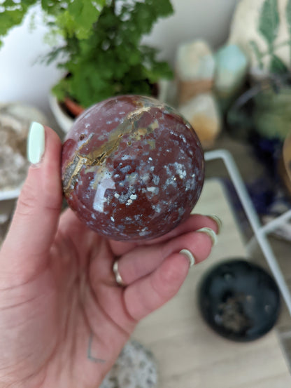 Ocean Jasper sphere.