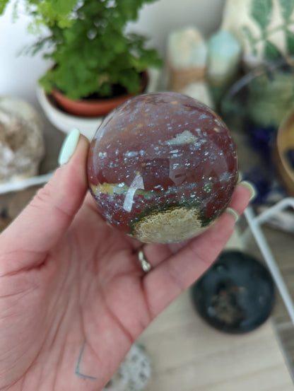 Ocean Jasper sphere.