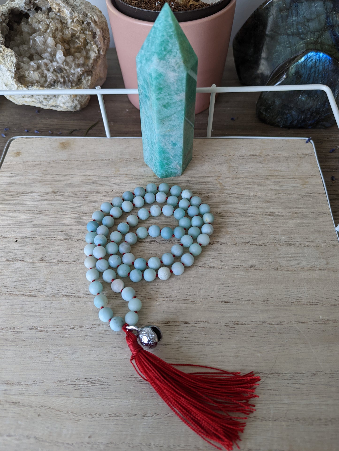 Amazonite mini mala.