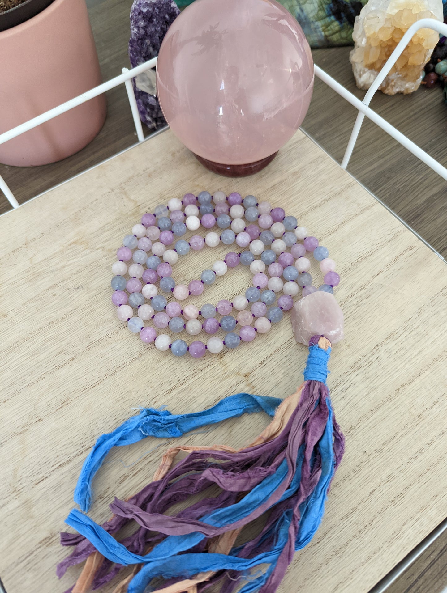 Dreamy Lavender Quartz mala!