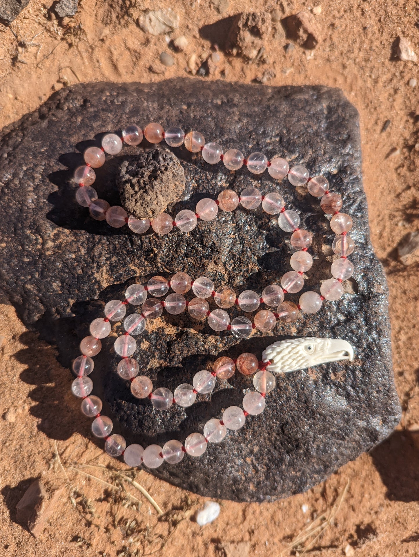 Fire quartz mini mala.