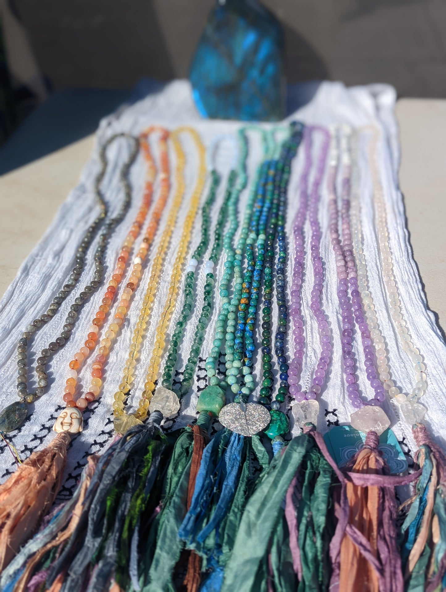 Selenite 108 bead mala!