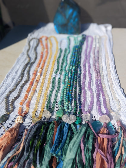 Selenite 108 bead mala!