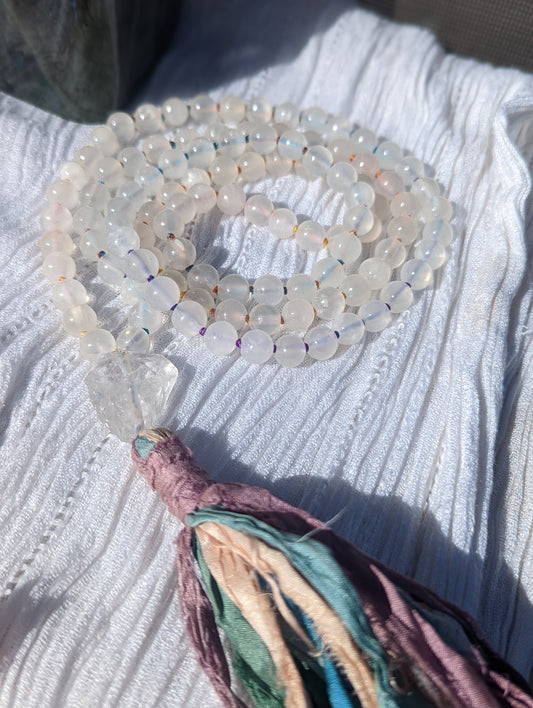 Selenite 108 bead mala!