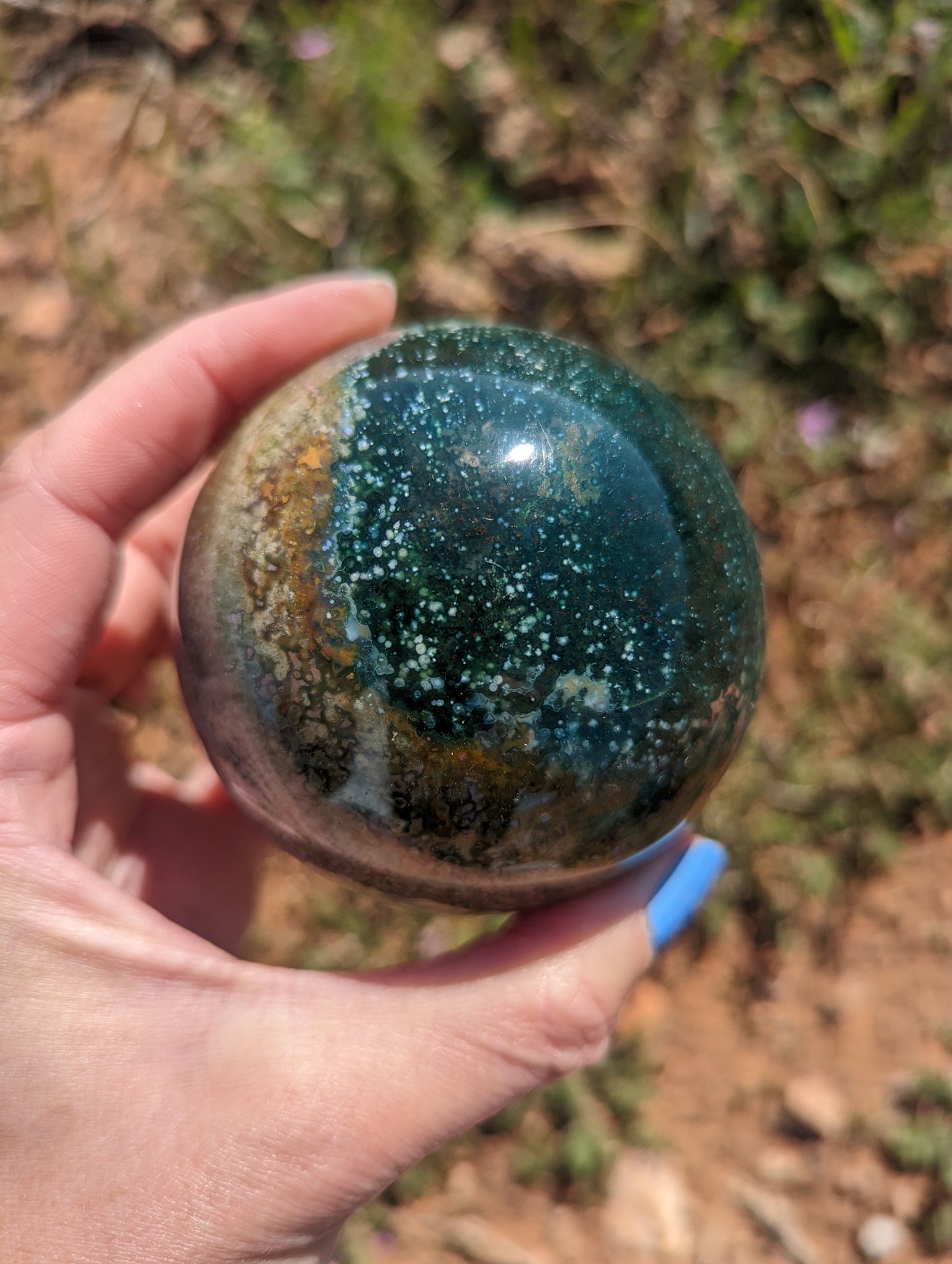 Ocean Jasper sphere