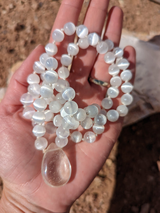 Selenite 72 mini mala